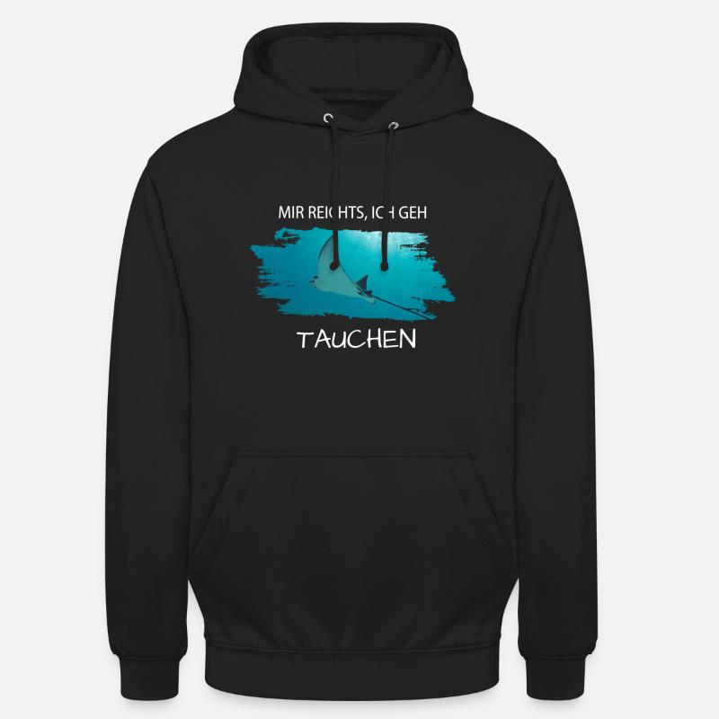 Tauchen Rochen Diving - Unisex Hoodie - Schwarz
