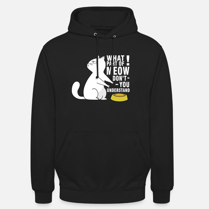 Hungrige Katze - Unisex Hoodie - Schwarz