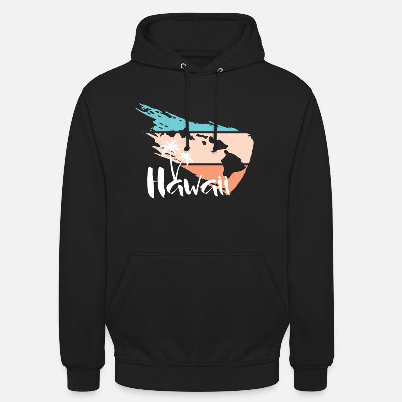 Hawaii - Sweat-shirt à capuche unisexe - noir
