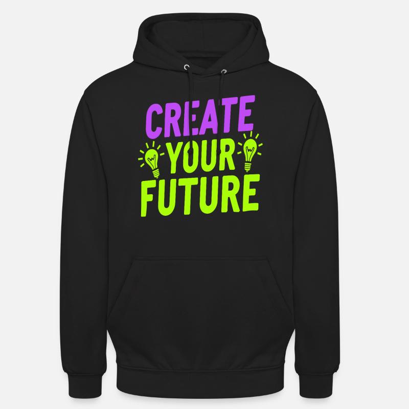 Create Your Future Light Bulb - Unisex Hoodie - black