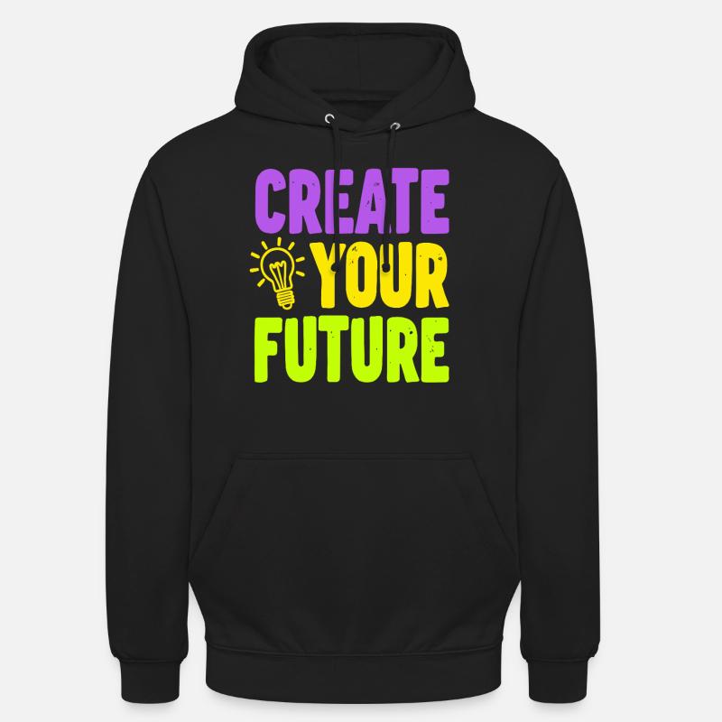 Create Your Future Light Bulb - Unisex Hoodie - black