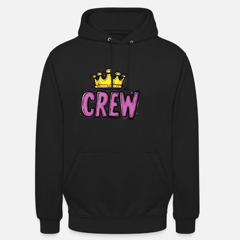 Crew Grafik - Unisex Hoodie - Schwarz