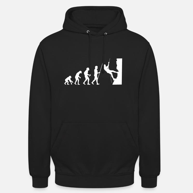 Climbing Evolution - Unisex Hoodie - black