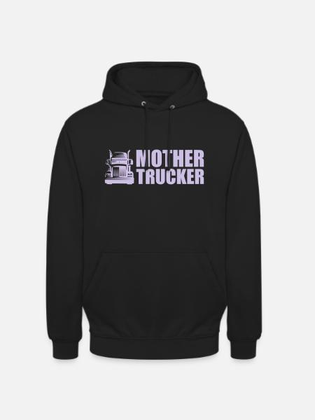 mère Trucker - Sweat-shirt à capuche unisexe - noir