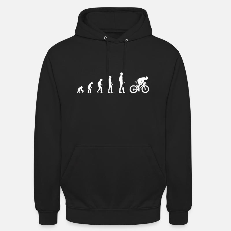 Radsport Rennrad – Evolution - Unisex Hoodie - Schwarz