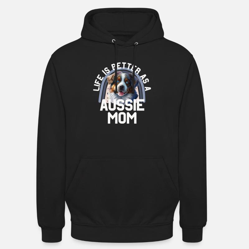 Berger australien - Sweat-shirt à capuche unisexe - noir
