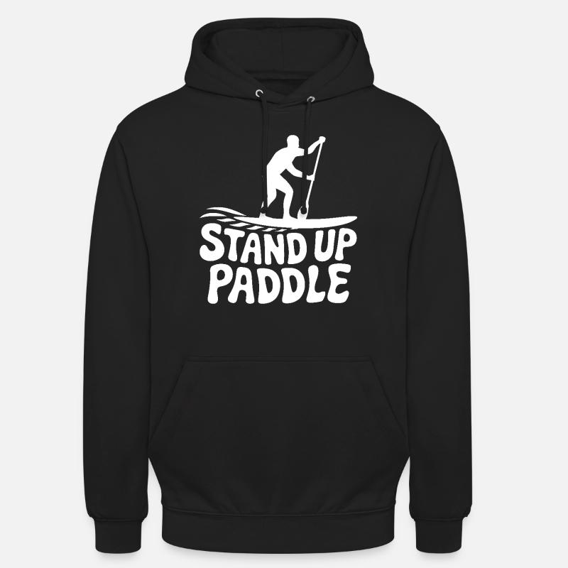 SUP Stand Up Paddle - Sweat-shirt à capuche unisexe - noir