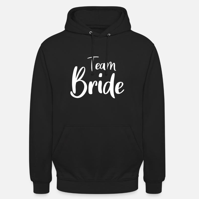 Mariée d'équipe - Sweat-shirt à capuche unisexe - noir