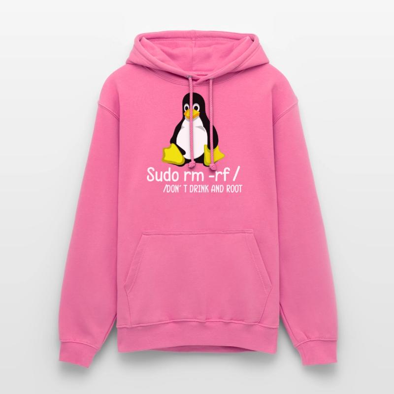 Sudo rm -rf / Programmierer Tux Pinguin Coding Unisex Hoodie