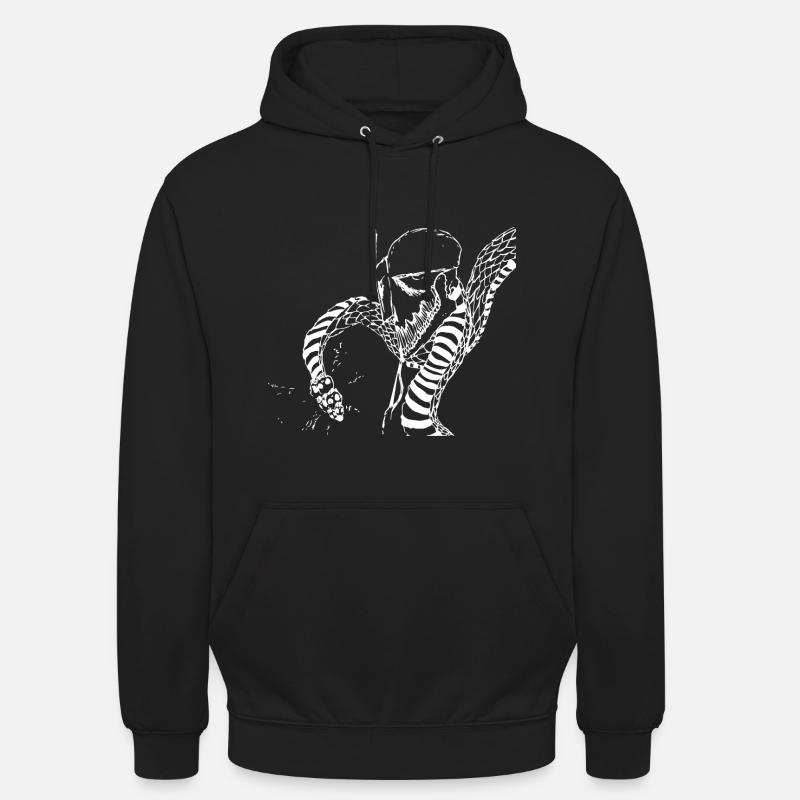 antifasciste Serpentear - Sweat-shirt à capuche unisexe - noir