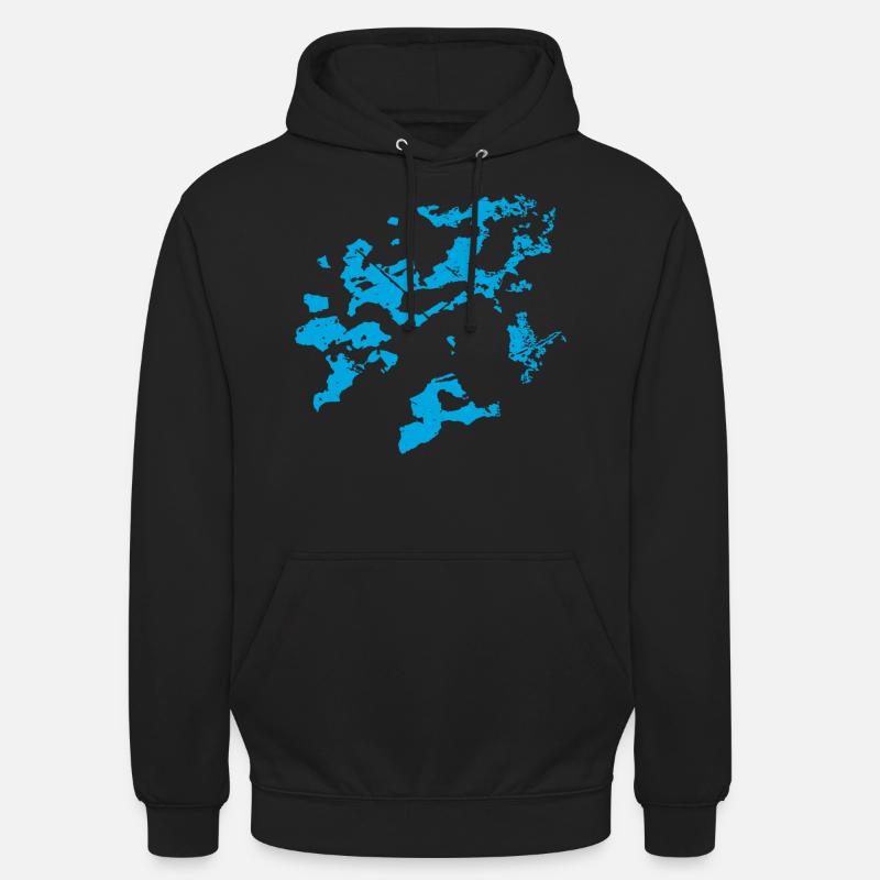 Modèle d’arrière-plan - Mystique - Sweat-shirt à capuche unisexe - noir