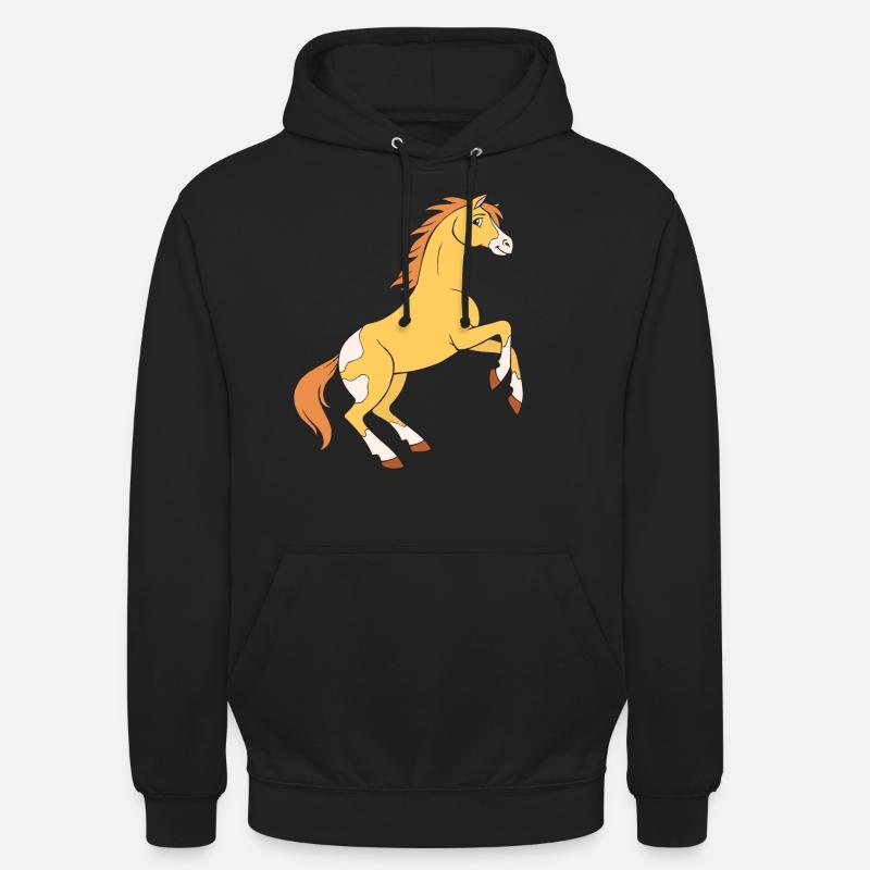 Wildpferd Mädchen Pferd - Unisex Hoodie - Schwarz