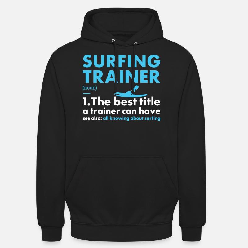 Sport Trainer Surf - Sweat-shirt à capuche unisexe - noir