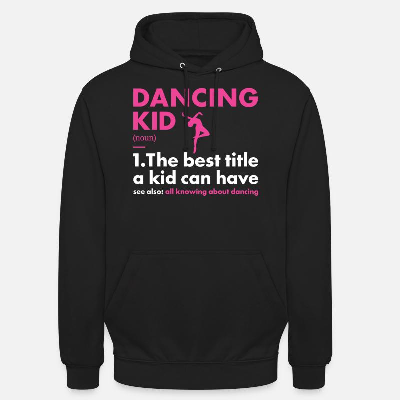 Danseur Kid Définition Danse - Sweat-shirt à capuche unisexe - noir