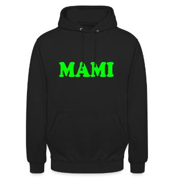 Mami - Unisex Hoodie - Schwarz - Vorne - Alina (178cm) & Michal (187cm)