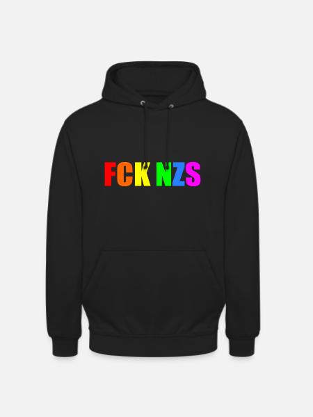 Fck nzs - Sweat-shirt à capuche unisexe - noir