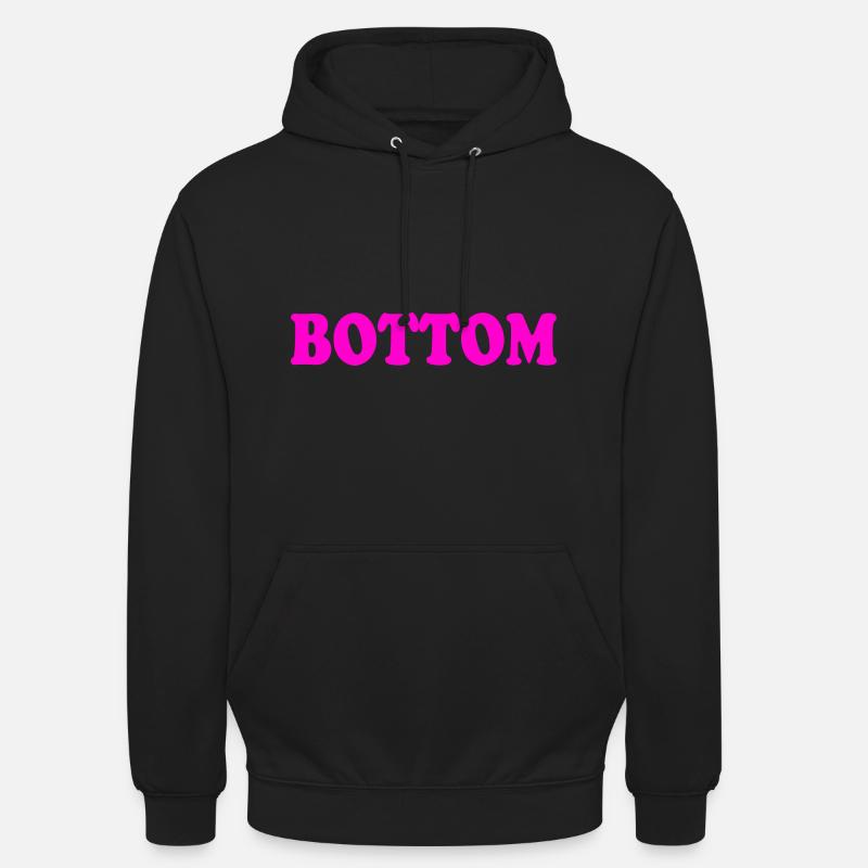 Bottom - Sweat-shirt à capuche unisexe - noir