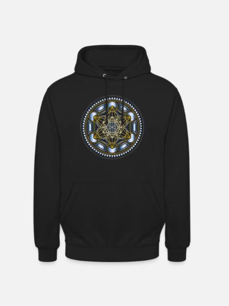 Metatrons Würfel - Unisex Hoodie - Schwarz