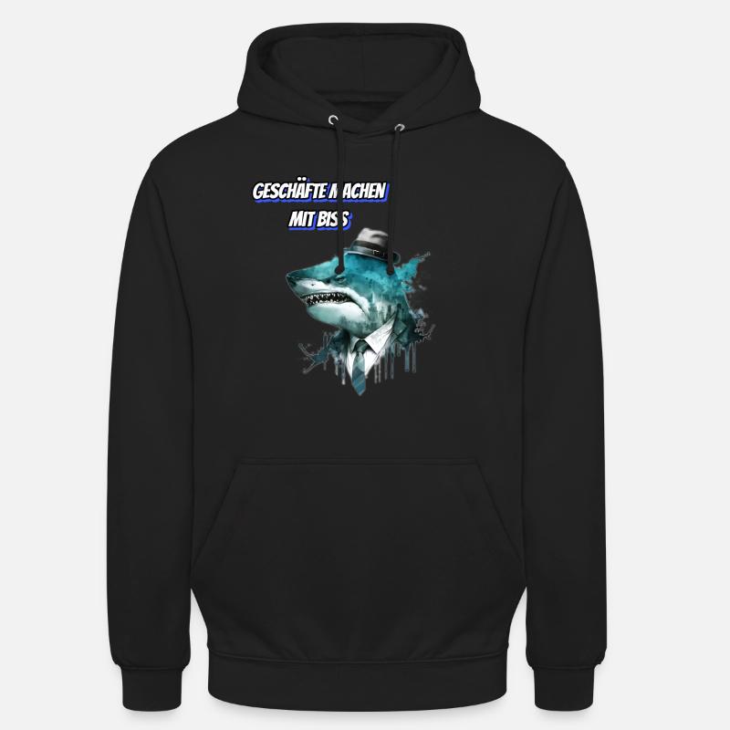 Geschäfte machen mit Biss-Einfach tierisch! - Unisex Hoodie - Schwarz