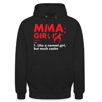 Sport Girl Definition MMA - Unisex Hoodie - Schwarz - Vorne - Alina (178cm) & Michal (187cm)