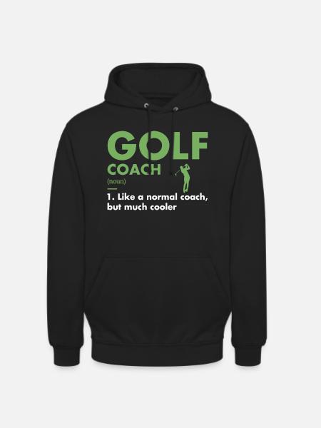 Sport Coach Definition Golf - Unisex Hoodie - black