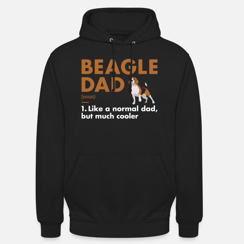 Beagle Dad Définition - Sweat-shirt à capuche unisexe - noir