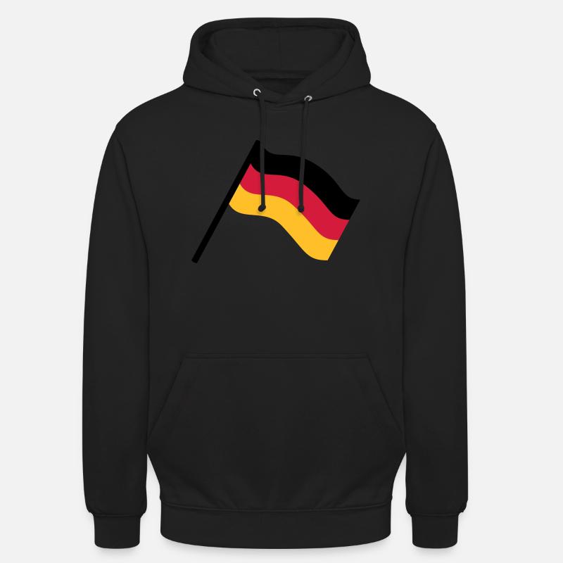 Drapeau de l'Allemagne - Sweat-shirt à capuche unisexe - noir