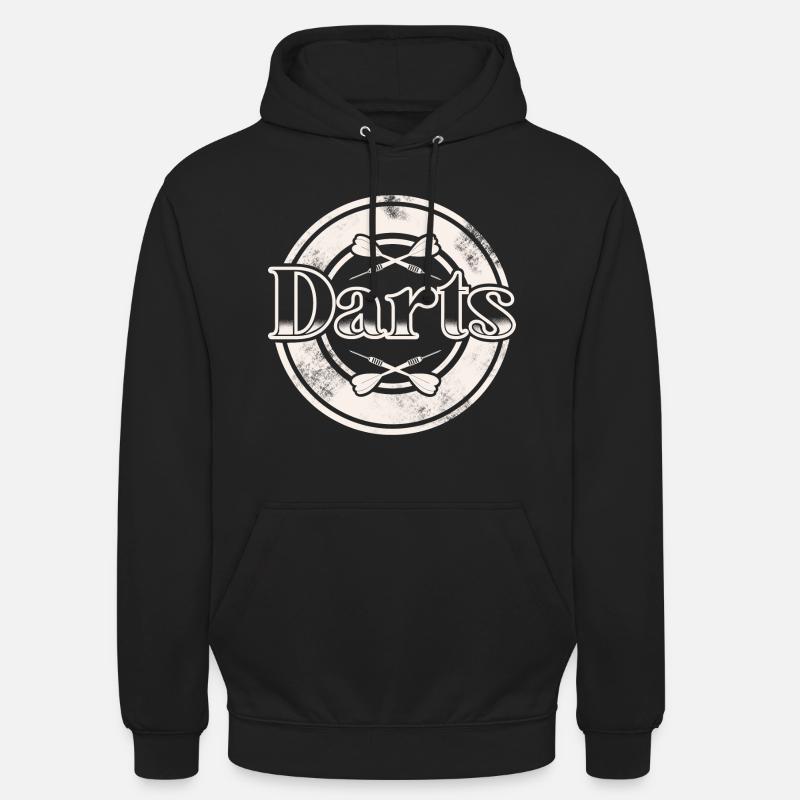 Dart Darten Fléchettes - Sweat-shirt à capuche unisexe - noir
