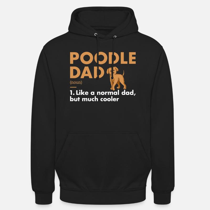 Définition de papa caniche - Sweat-shirt à capuche unisexe - noir