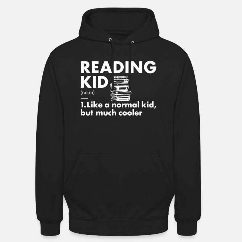 Reader Kid Definition Reading - Unisex Hoodie - black