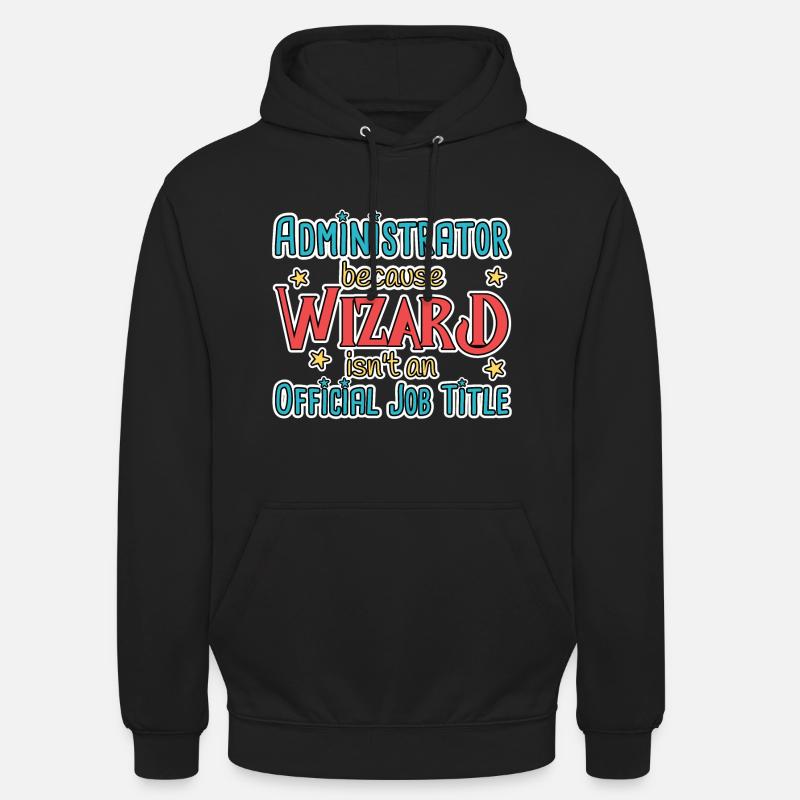 Assistant d’administration Administrateur - Sweat-shirt à capuche unisexe - noir