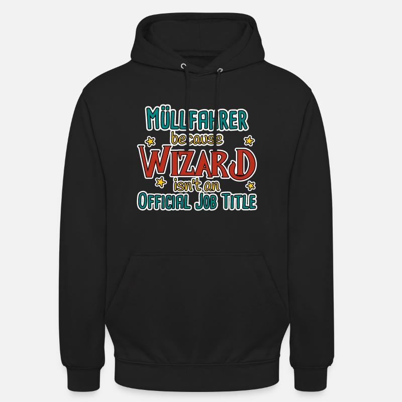 Müllfahrer Wizard - Unisex Hoodie - Schwarz