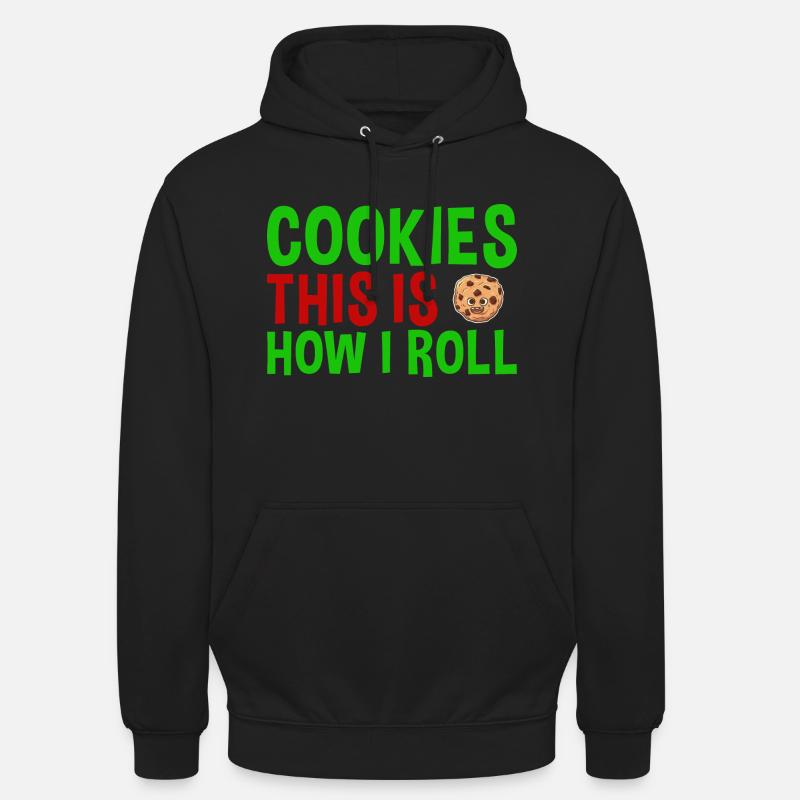Cuisson C’est comme ça que je roule biscuit - Sweat-shirt à capuche unisexe - noir