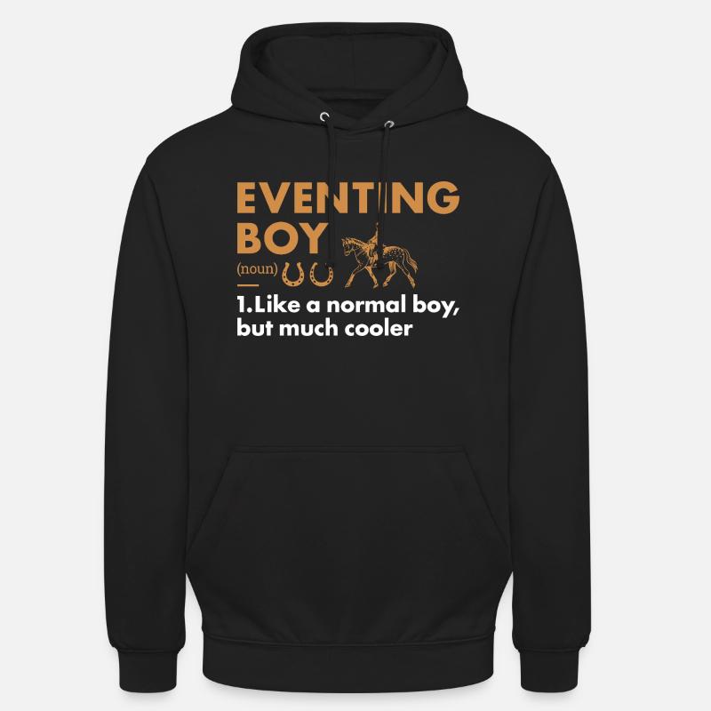 Cavalier Garçon Définition Concours complet - Sweat-shirt à capuche unisexe - noir