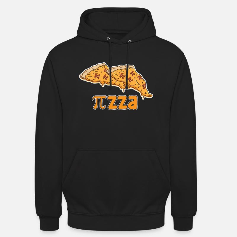 Math Pizza Pi - Sweat-shirt à capuche unisexe - noir