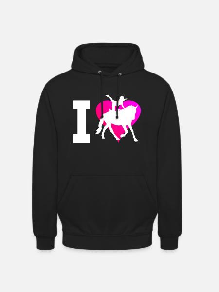 Gimnasia artística a caballo Disciplina atlética - Sudadera con capucha unisex - negro