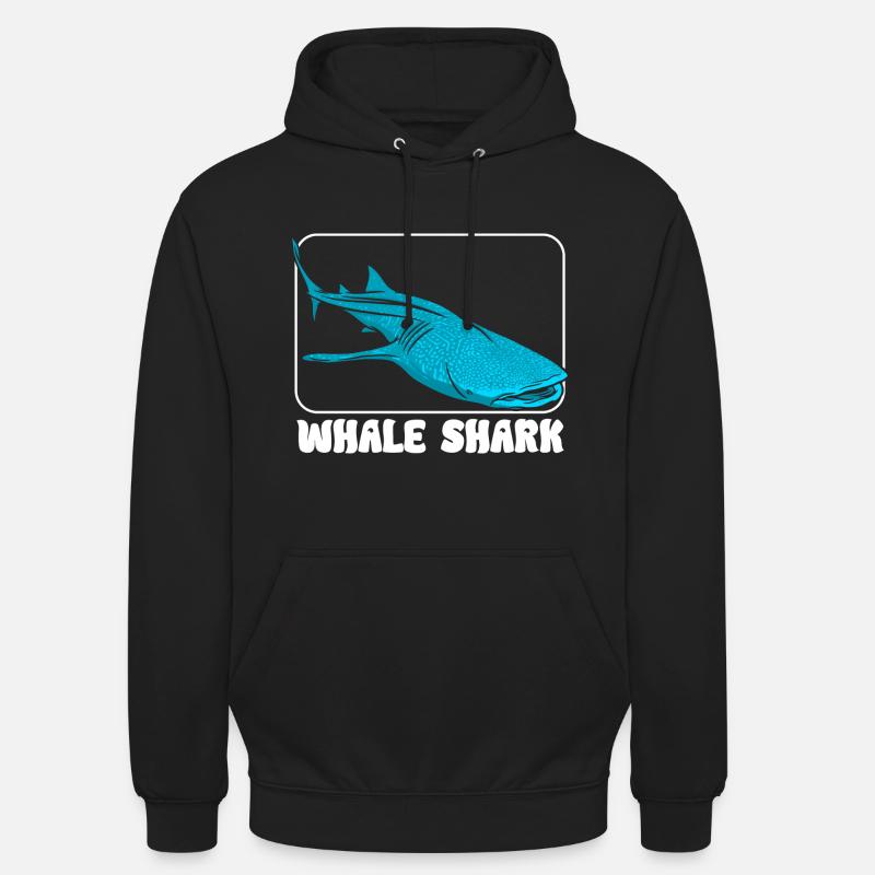 Requin-baleine - Sweat-shirt à capuche unisexe - noir