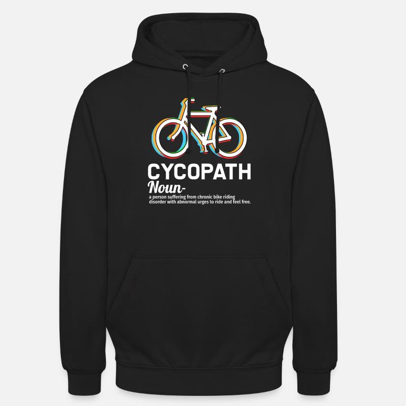 Balade à vélo drôle - Sweat-shirt à capuche unisexe - noir