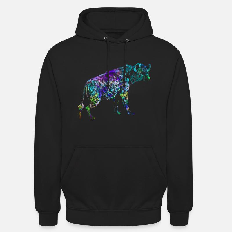 Hyäne - Unisex Hoodie - Schwarz