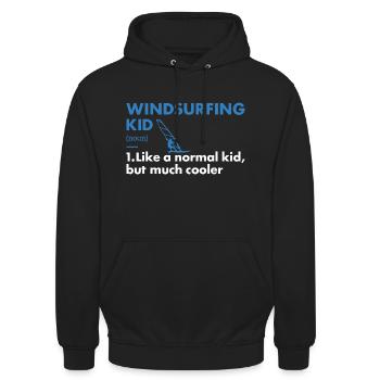 Sport Kid Windsurfing - Unisex Hoodie - black - Front - Alina (178cm) & Michal (187cm)