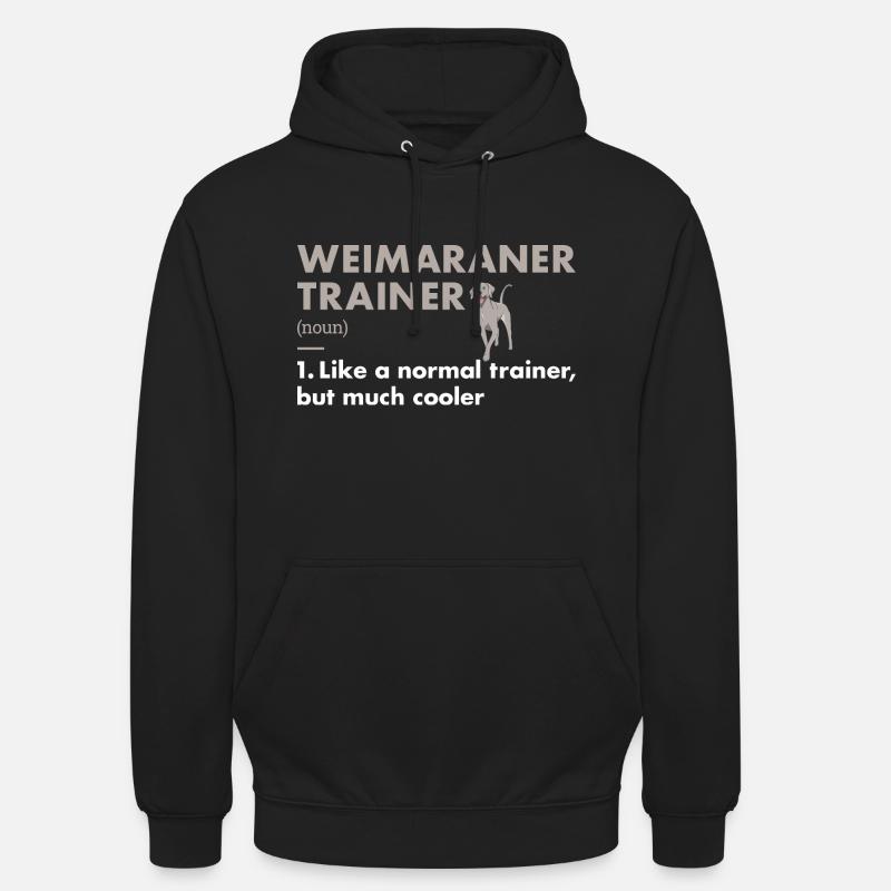 Dresseur de braques de Weimar - Sweat-shirt à capuche unisexe - noir