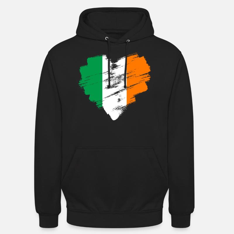 Irlande - Sweat-shirt à capuche unisexe - noir