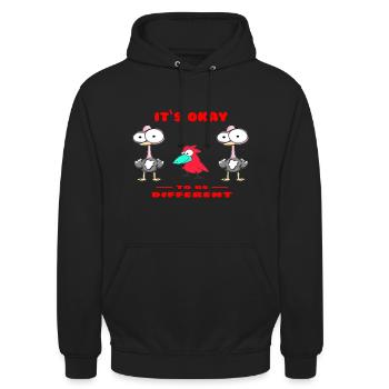 Vogel Vögel Cartoon - Unisex Hoodie - Schwarz - Vorne - Alina (178cm) & Michal (187cm)