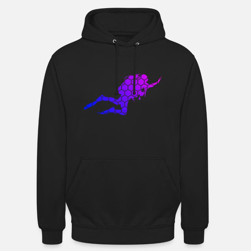 Plongeur plongeur - Sweat-shirt à capuche unisexe - noir