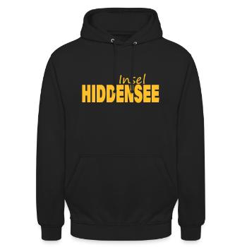 HIDDENSEE - Unisex Hoodie - Schwarz - Vorne - Alina (178cm) & Michal (187cm)