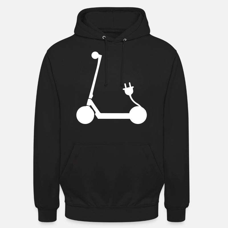 Icône E-scooter - Sweat-shirt à capuche unisexe - noir