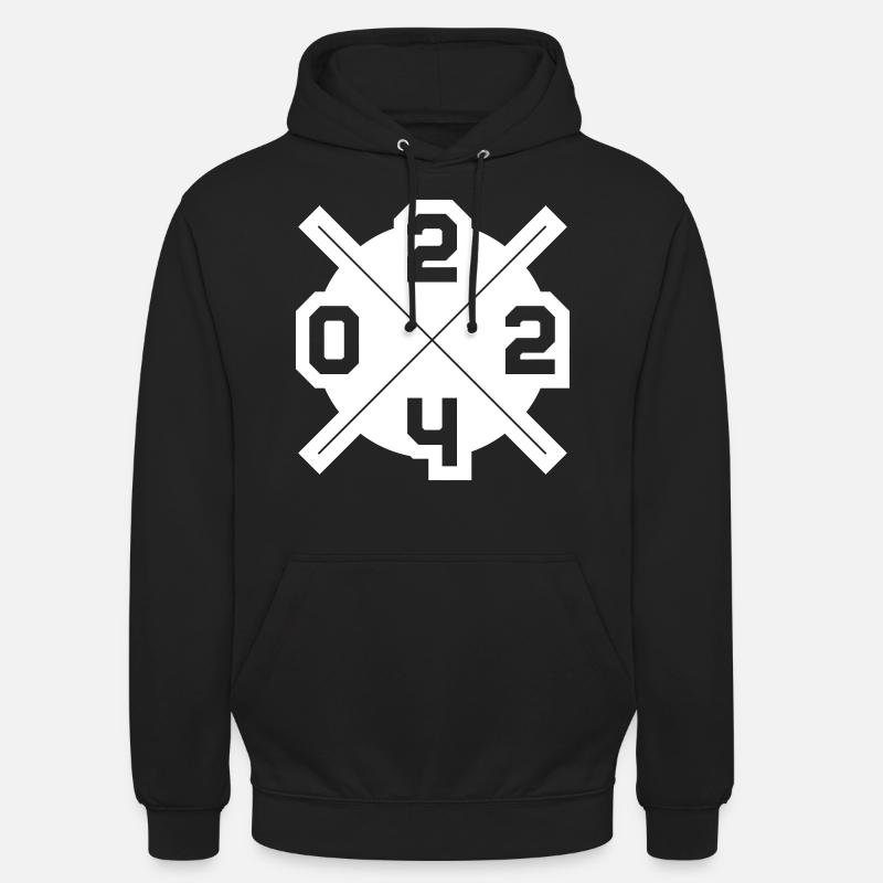 Ligne de l’année 2024 - Sweat-shirt à capuche unisexe - noir