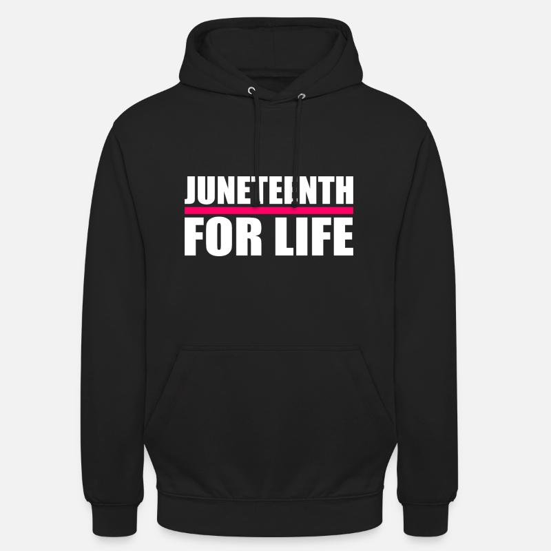 juneteenth - Sweat-shirt à capuche unisexe - noir