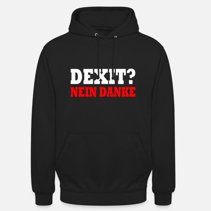 Dexit no thanks - Unisex Hoodie - black