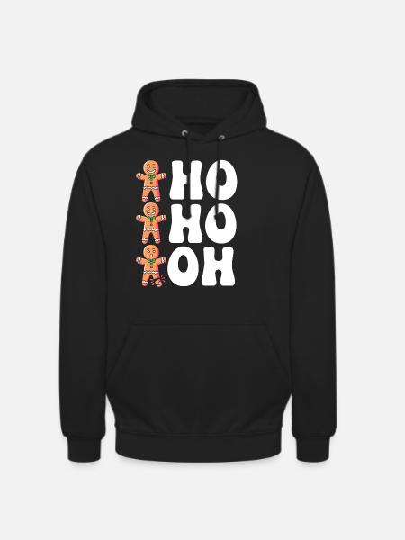 Christmas Gingerbread Gingerbread Man - Unisex Hoodie - black